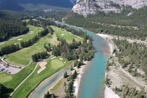 Banff Springs 10th Green Aerial